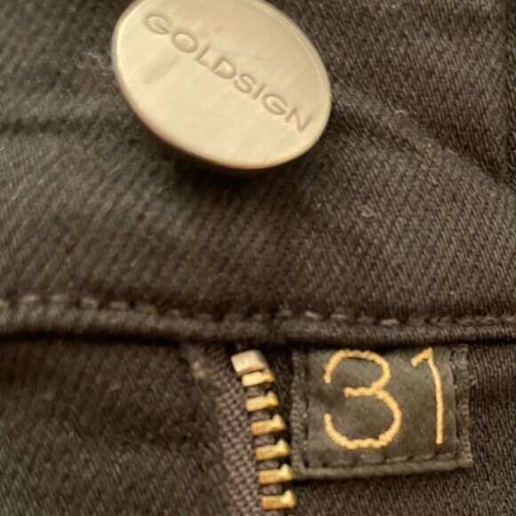 GoldSign Black High Rise Straight Leg Skinny Jeans Size 31 - Picture 3 of 10